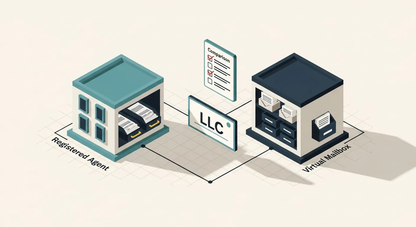 Registered Agent vs Virtual Mailbox — What You Actually Need
